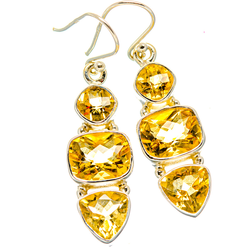 Citrine Earrings handcrafted by Ana Silver Co - EARR430388 - Photo 2