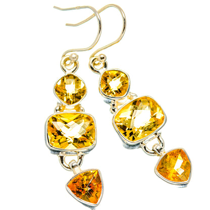Citrine Earrings handcrafted by Ana Silver Co - EARR430391 - Photo 2