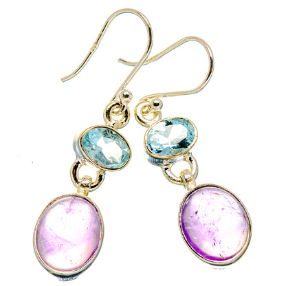 Amethyst, Blue Topaz Earrings handcrafted by Ana Silver Co - EARR430408 - Photo 2