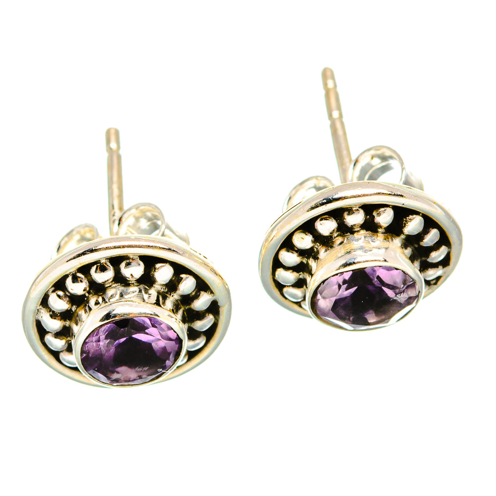 Amethyst Earrings handcrafted by Ana Silver Co - EARR430413 - Photo 2