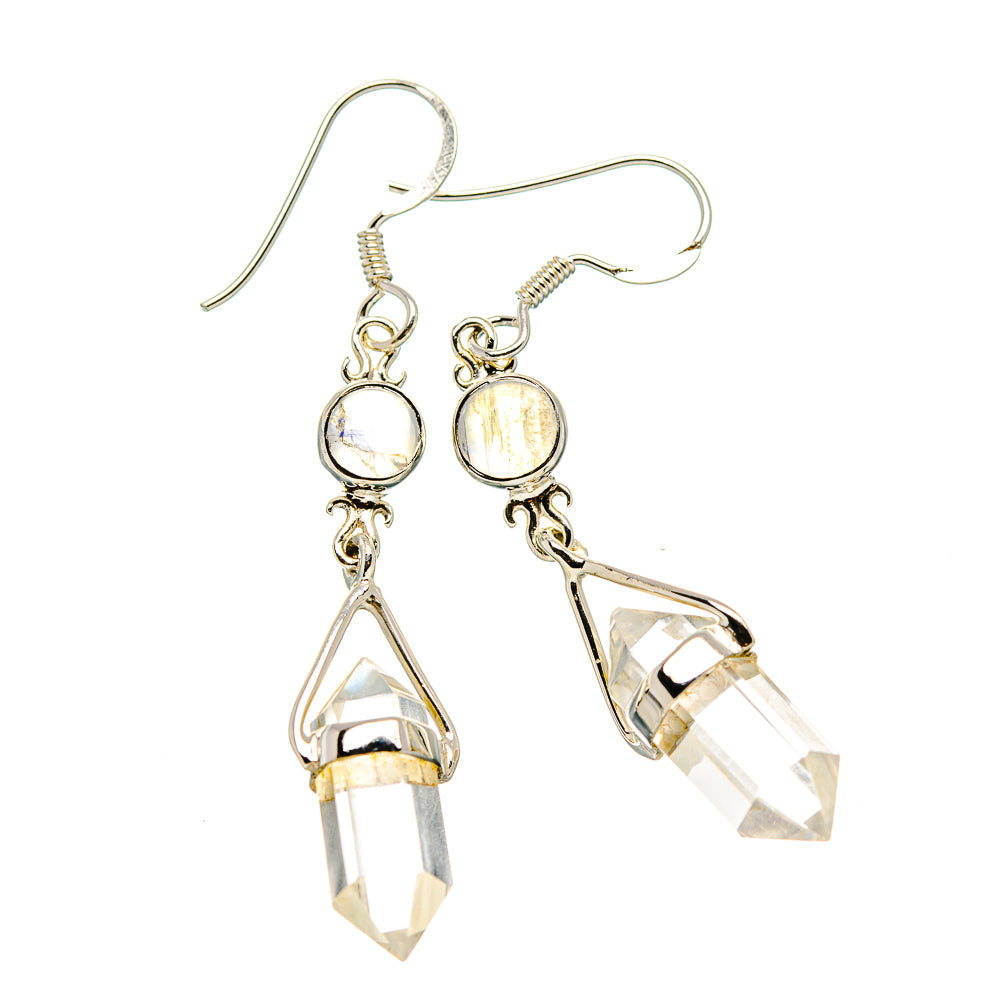White Quartz Earrings handcrafted by Ana Silver Co - EARR430416 - Photo 2