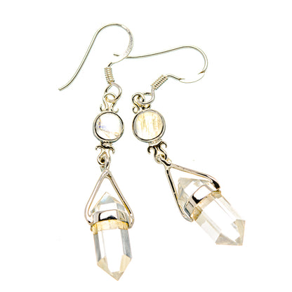 White Quartz Earrings handcrafted by Ana Silver Co - EARR430416 - Photo 2