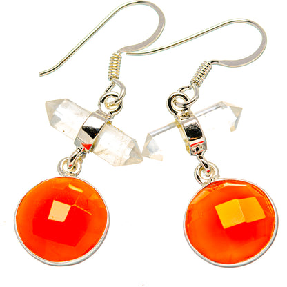 Carnelian Earrings handcrafted by Ana Silver Co - EARR430419 - Photo 2