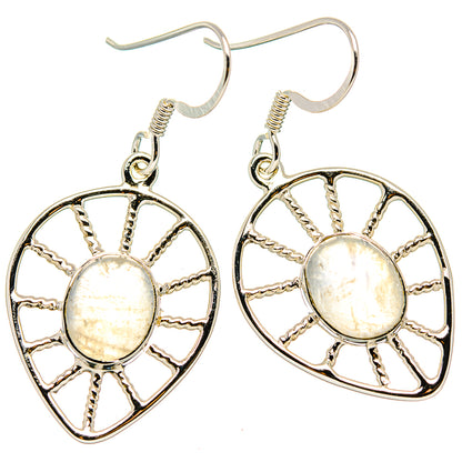 Rainbow Moonstone Earrings handcrafted by Ana Silver Co - EARR430423 - Photo 2