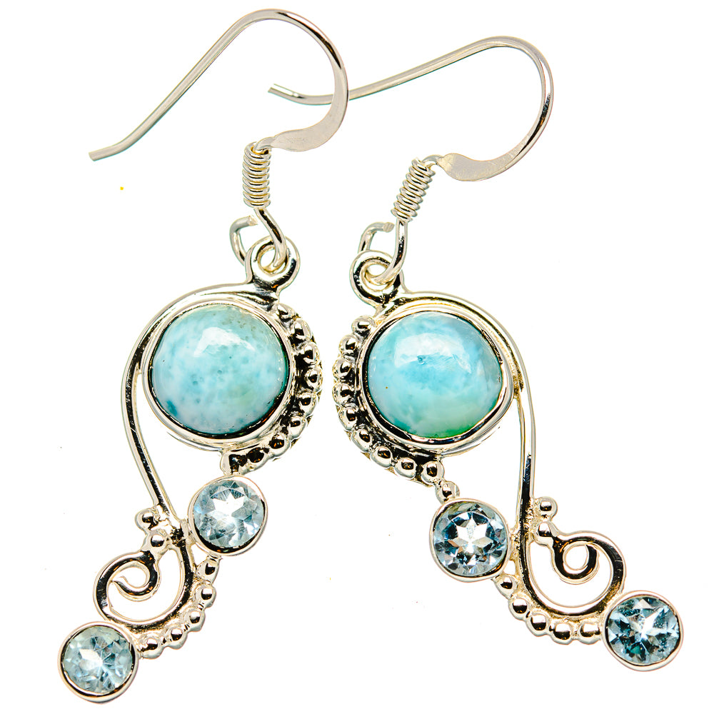 Larimar Earrings handcrafted by Ana Silver Co - EARR430431 - Photo 2