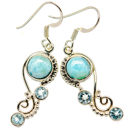 Larimar Earrings handcrafted by Ana Silver Co - EARR430431 - Photo 2