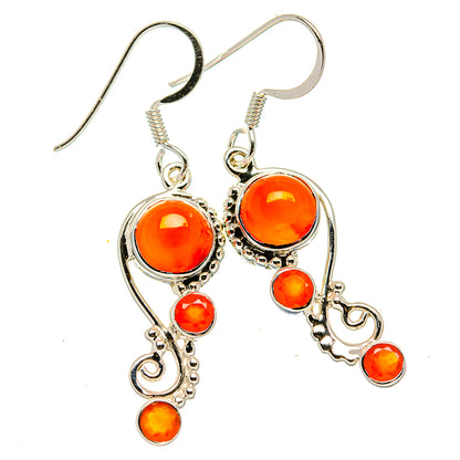 Carnelian Earrings handcrafted by Ana Silver Co - EARR430436 - Photo 2
