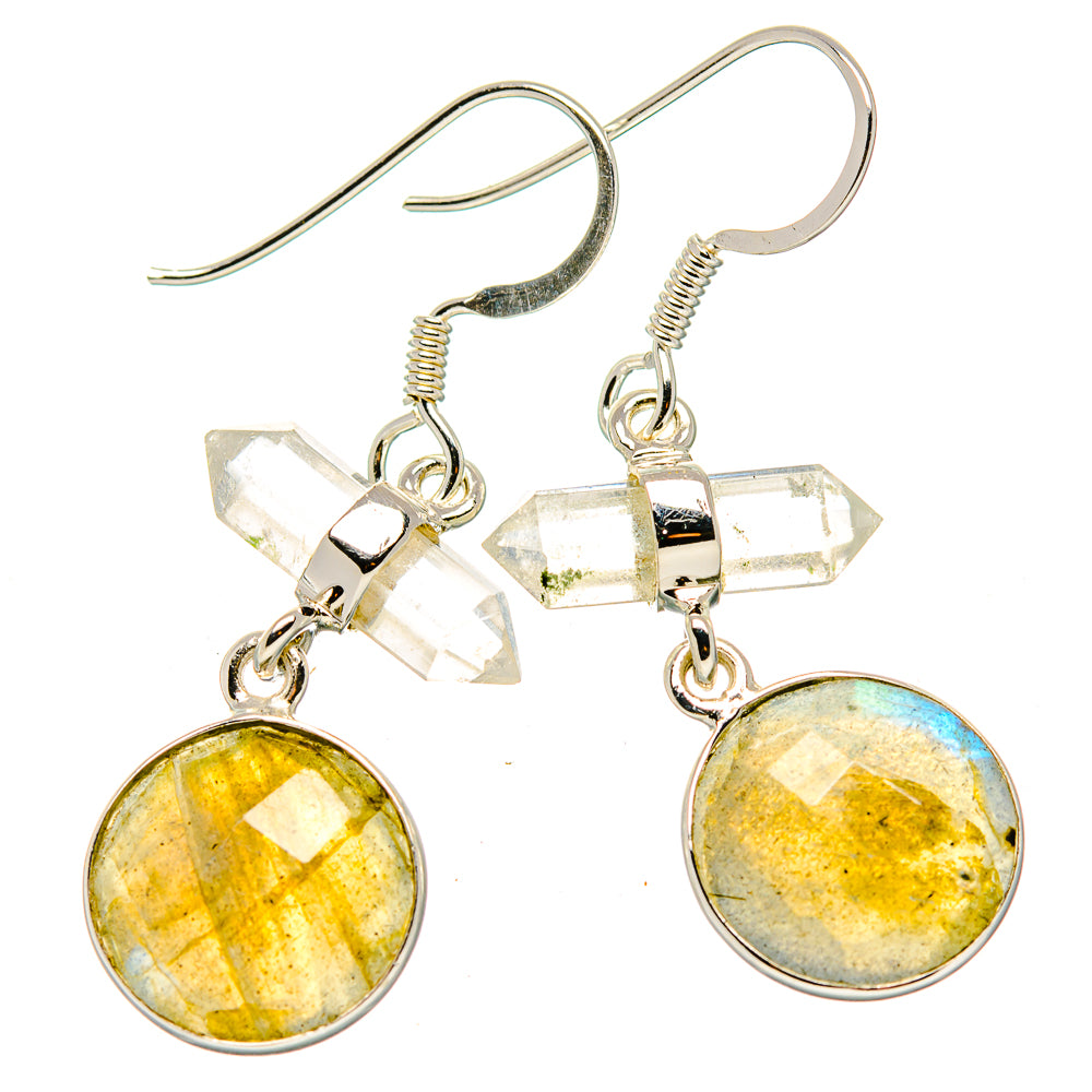 Labradorite Earrings handcrafted by Ana Silver Co - EARR430438 - Photo 2
