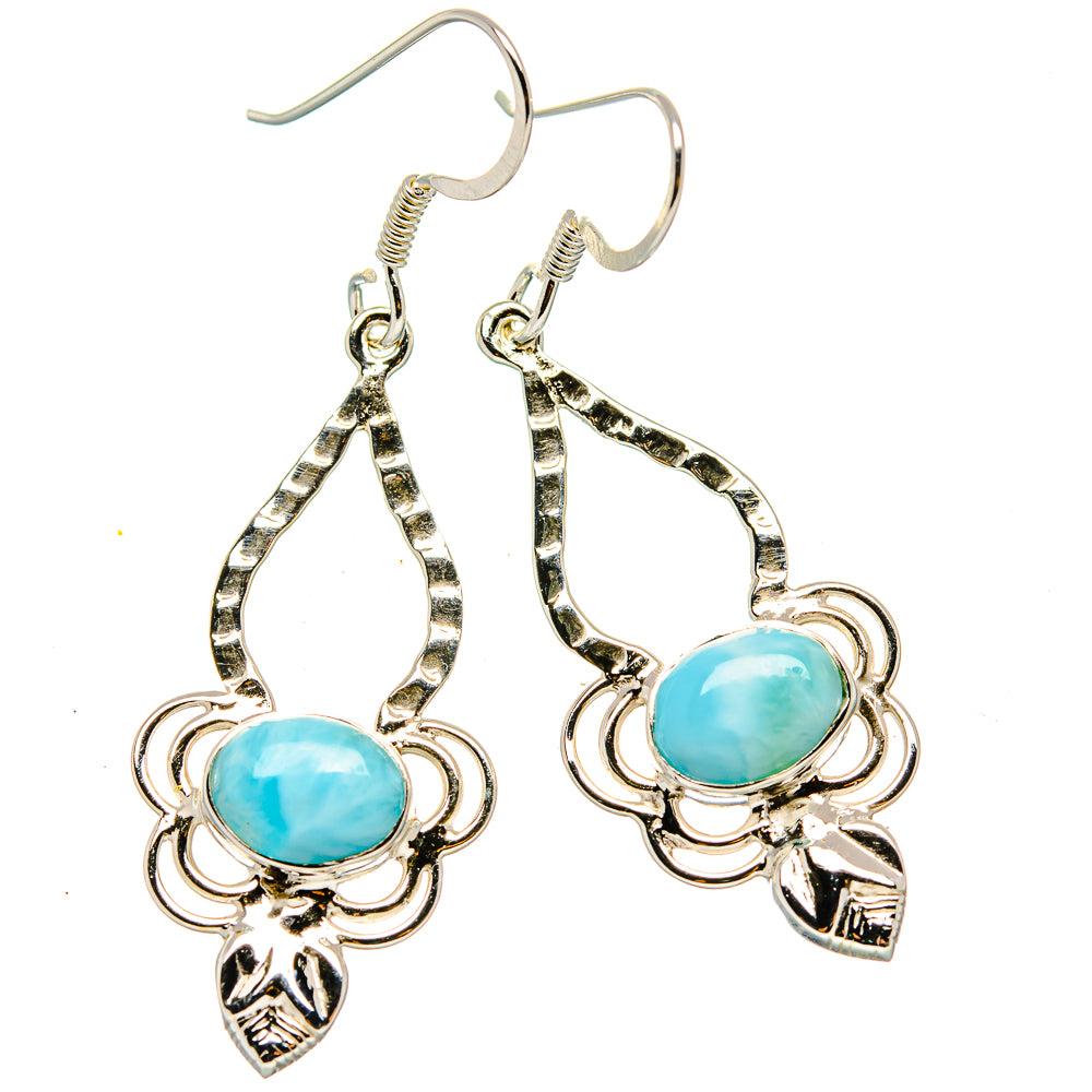 Larimar Earrings handcrafted by Ana Silver Co - EARR430441 - Photo 2