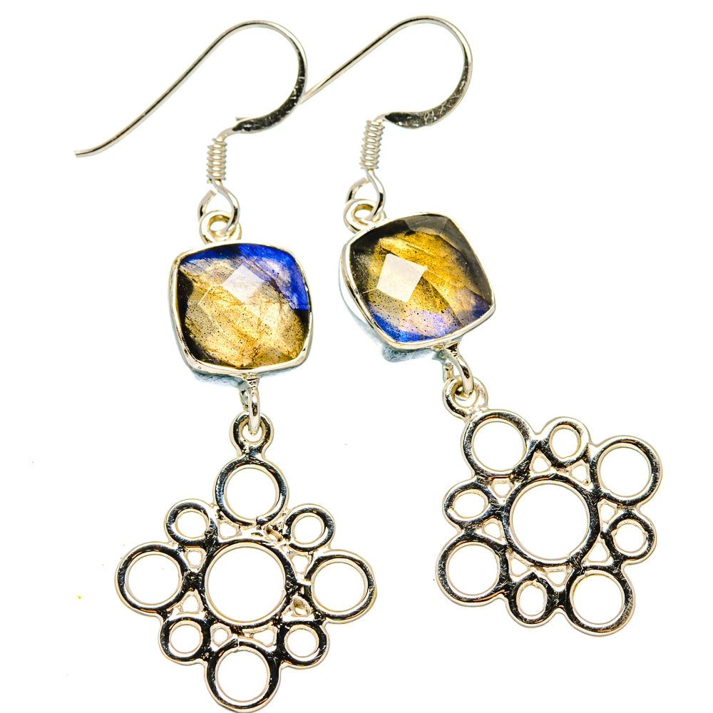 Labradorite Earrings handcrafted by Ana Silver Co - EARR430447 - Photo 2