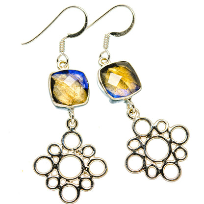 Labradorite Earrings handcrafted by Ana Silver Co - EARR430447 - Photo 2
