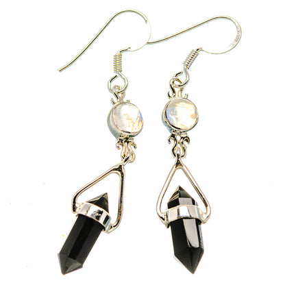 Black Onyx Earrings handcrafted by Ana Silver Co - EARR430449 - Photo 2