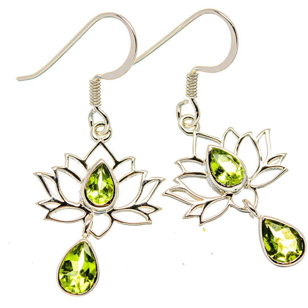 Peridot Earrings handcrafted by Ana Silver Co - EARR430452 - Photo 2