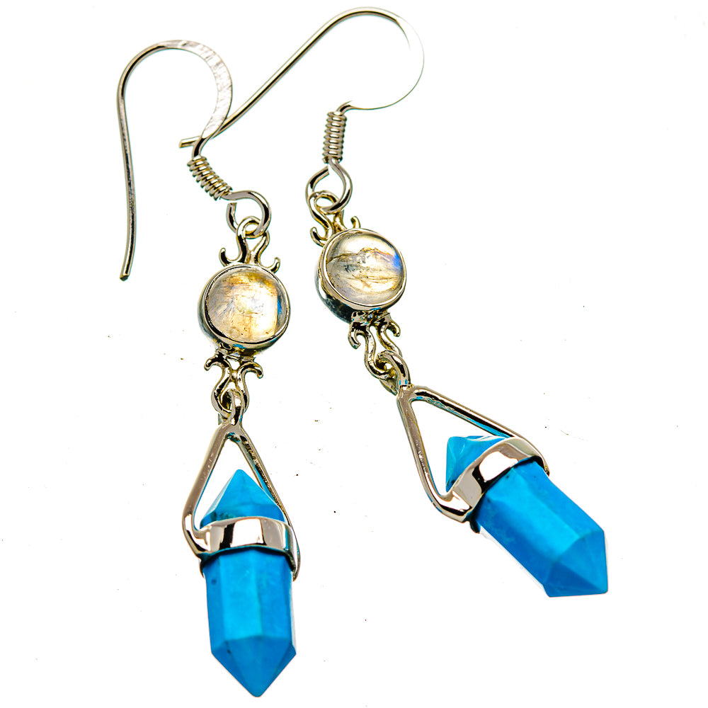 Sleeping Beauty Turquoise Earrings handcrafted by Ana Silver Co - EARR430453 - Photo 2
