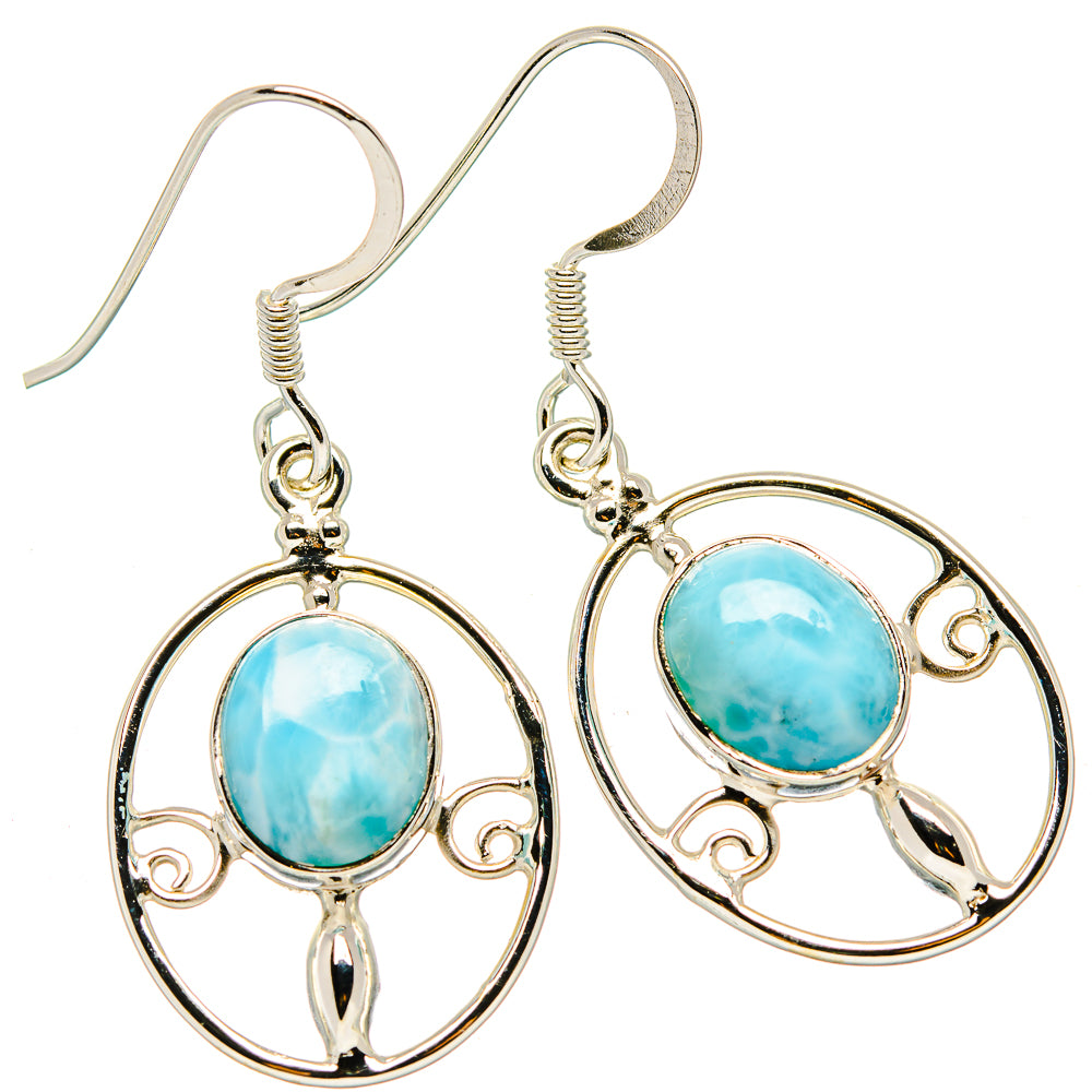 Larimar Earrings handcrafted by Ana Silver Co - EARR430460 - Photo 2