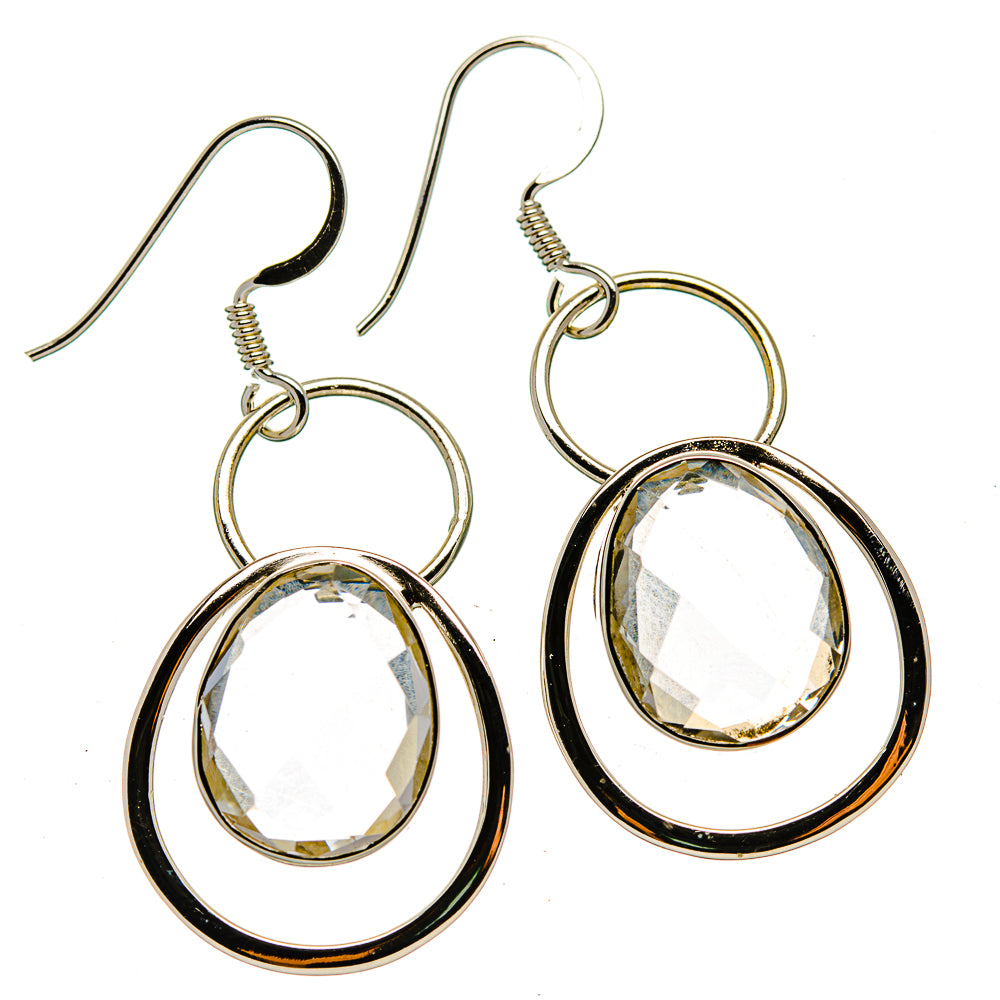 White Quartz Earrings handcrafted by Ana Silver Co - EARR430465 - Photo 2
