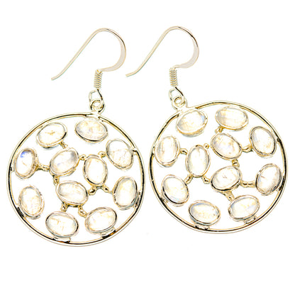 Rainbow Moonstone Earrings handcrafted by Ana Silver Co - EARR430471 - Photo 2