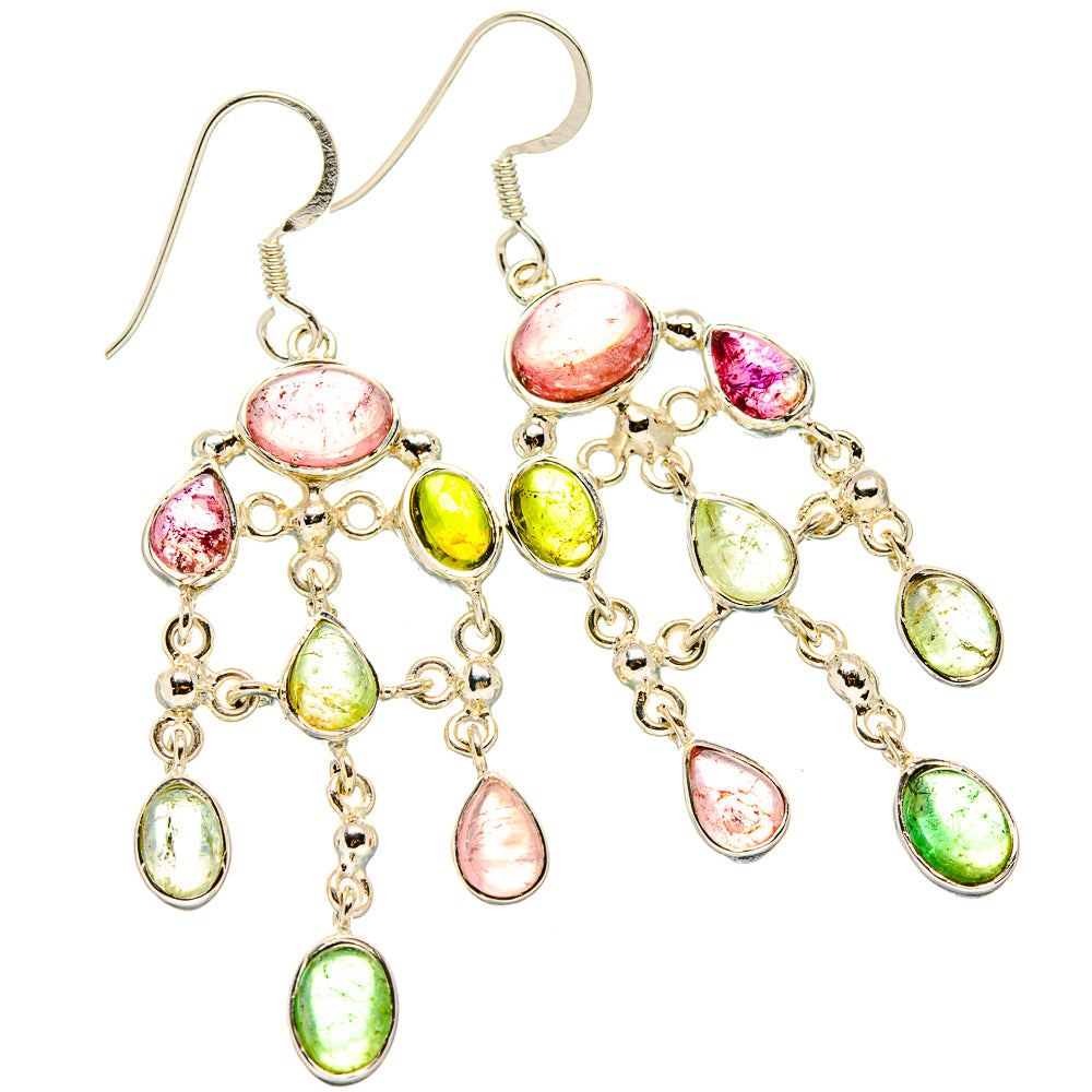 Tourmaline Earrings handcrafted by Ana Silver Co - EARR430475 - Photo 2