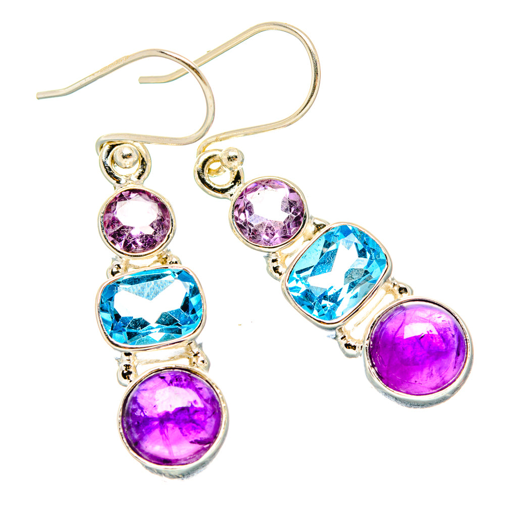 Amethyst Earrings handcrafted by Ana Silver Co - EARR430507 - Photo 2