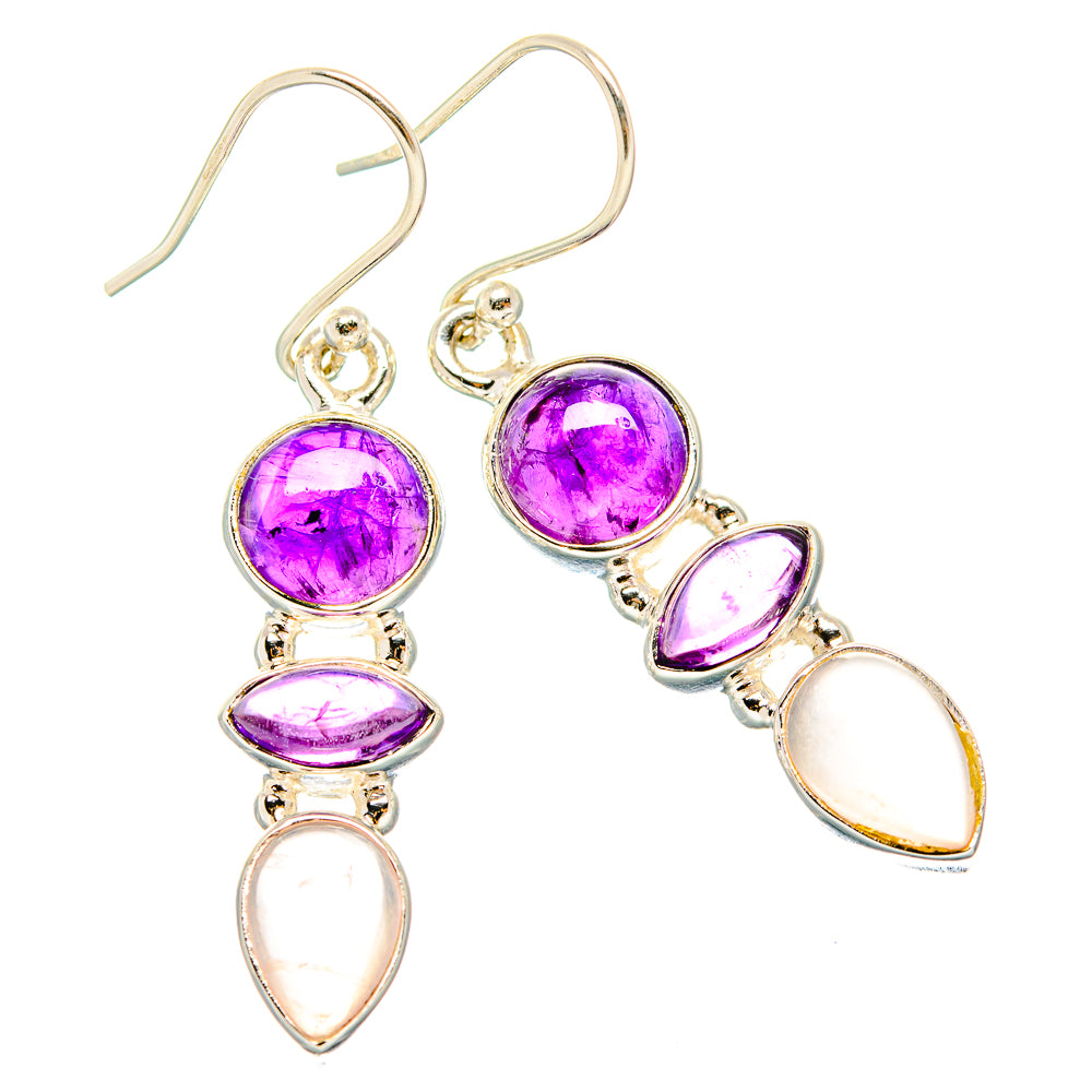 Amethyst Earrings handcrafted by Ana Silver Co - EARR430510 - Photo 2