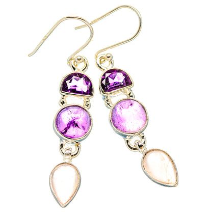 Amethyst Earrings handcrafted by Ana Silver Co - EARR430516 - Photo 2