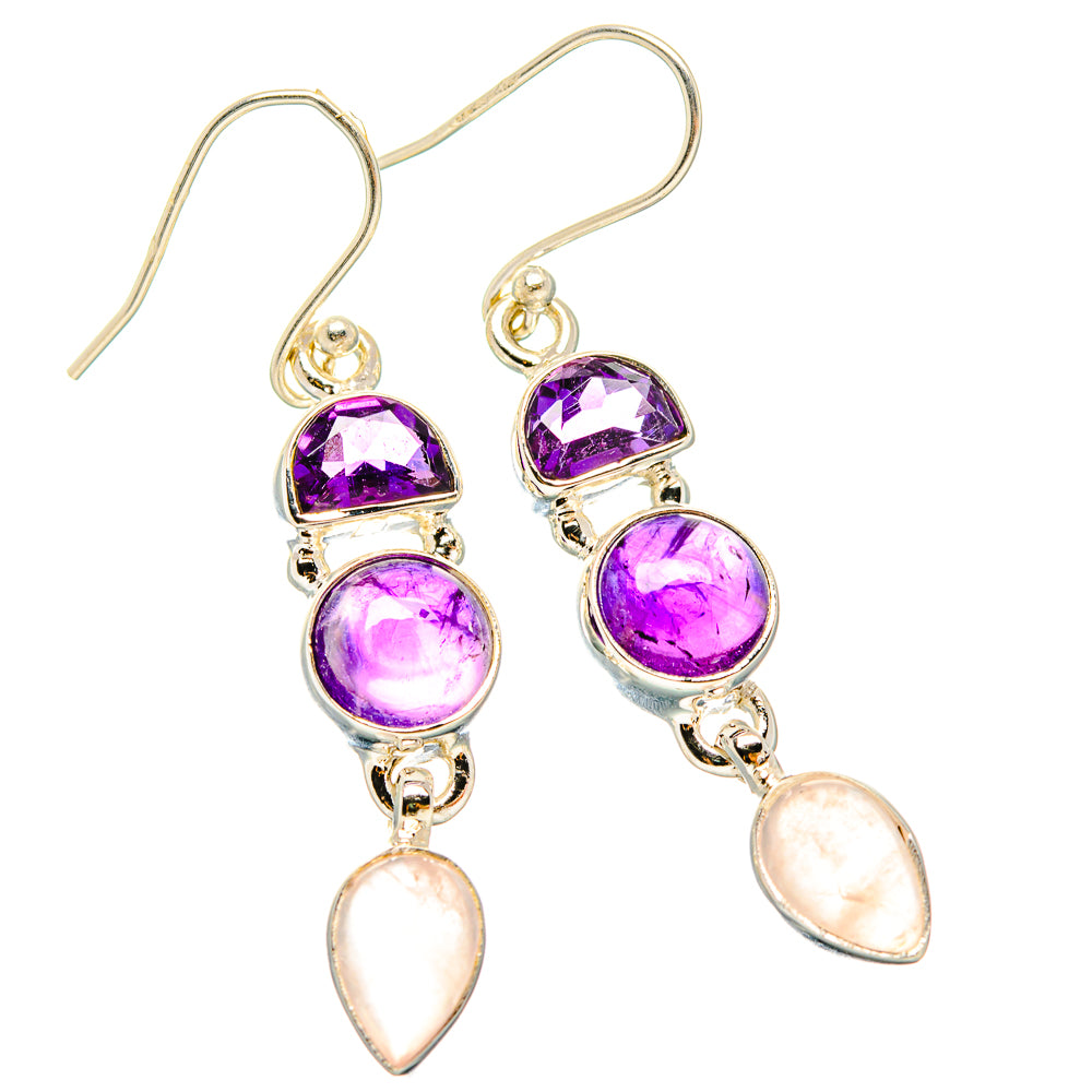 Amethyst Earrings handcrafted by Ana Silver Co - EARR430519 - Photo 2