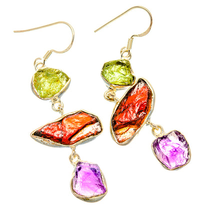 Garnet Earrings handcrafted by Ana Silver Co - EARR430525 - Photo 2