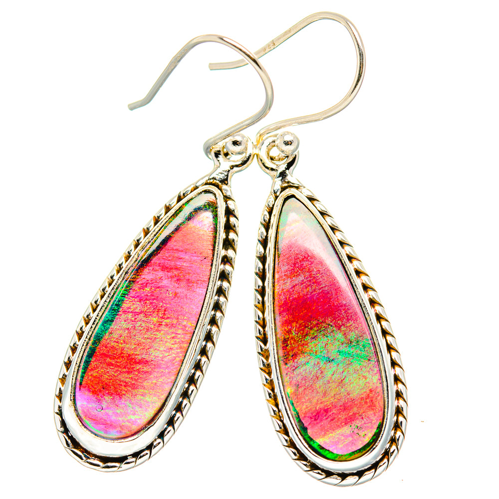 Aura Opal Earrings handcrafted by Ana Silver Co - EARR430540 - Photo 2