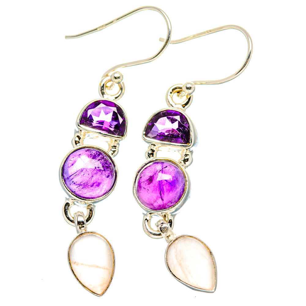Amethyst Earrings handcrafted by Ana Silver Co - EARR430544 - Photo 2