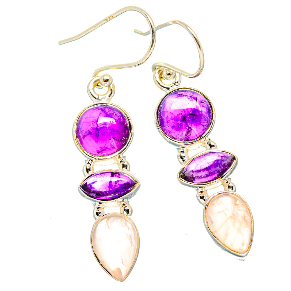 Amethyst Earrings handcrafted by Ana Silver Co - EARR430565 - Photo 2