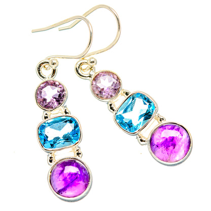 Amethyst Earrings handcrafted by Ana Silver Co - EARR430566 - Photo 2