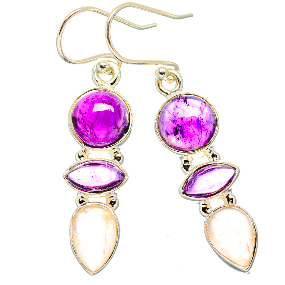 Amethyst Earrings handcrafted by Ana Silver Co - EARR430578 - Photo 2