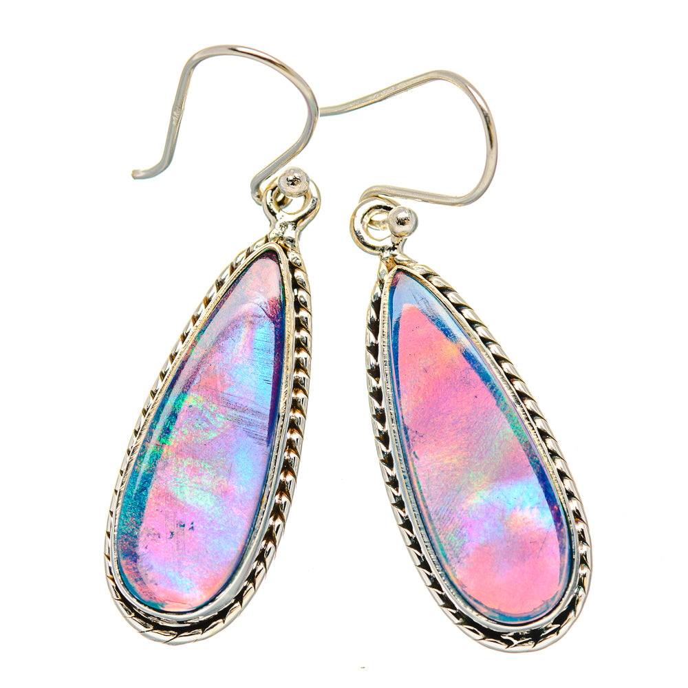 Aura Opal Earrings handcrafted by Ana Silver Co - EARR430591 - Photo 2