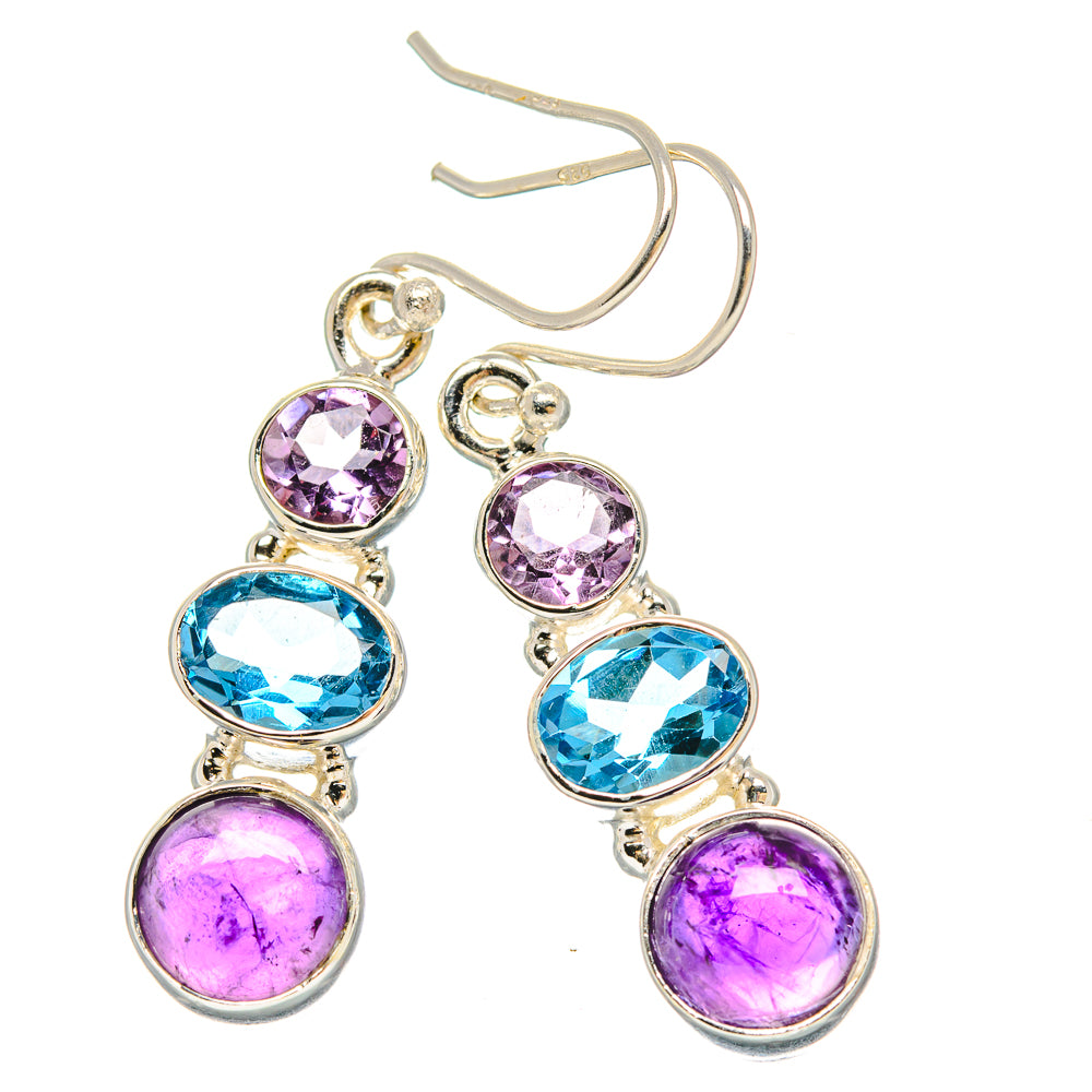 Amethyst Earrings handcrafted by Ana Silver Co - EARR430600 - Photo 2