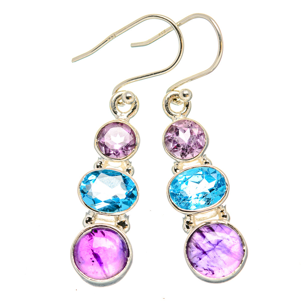 Amethyst Earrings handcrafted by Ana Silver Co - EARR430608 - Photo 2