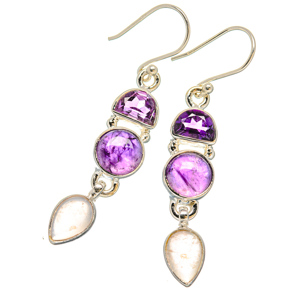 Amethyst Earrings handcrafted by Ana Silver Co - EARR430630 - Photo 2