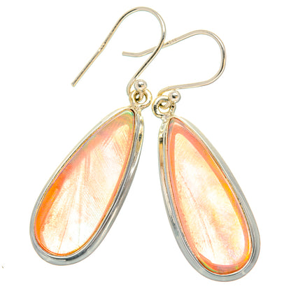 Teardrop opal drop earrings, 925 sterling silver, polished teardrop stones