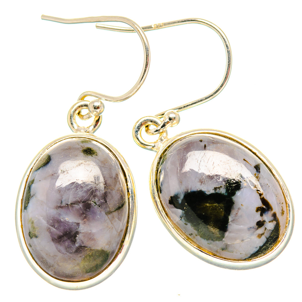 Gabbro Stone Earrings handcrafted by Ana Silver Co - EARR430658 - Photo 2