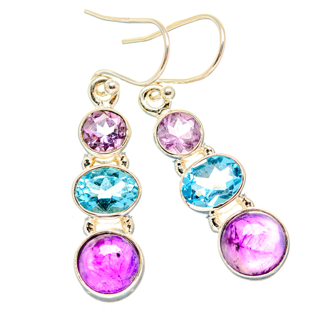 Amethyst Earrings handcrafted by Ana Silver Co - EARR430661 - Photo 2