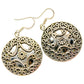 Engraved Earrings handcrafted by Ana Silver Co - EARR430680 - Photo 2