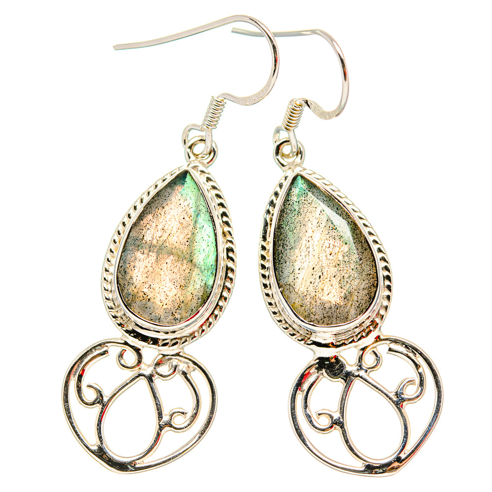 Labradorite Earrings handcrafted by Ana Silver Co - EARR430683 - Photo 2