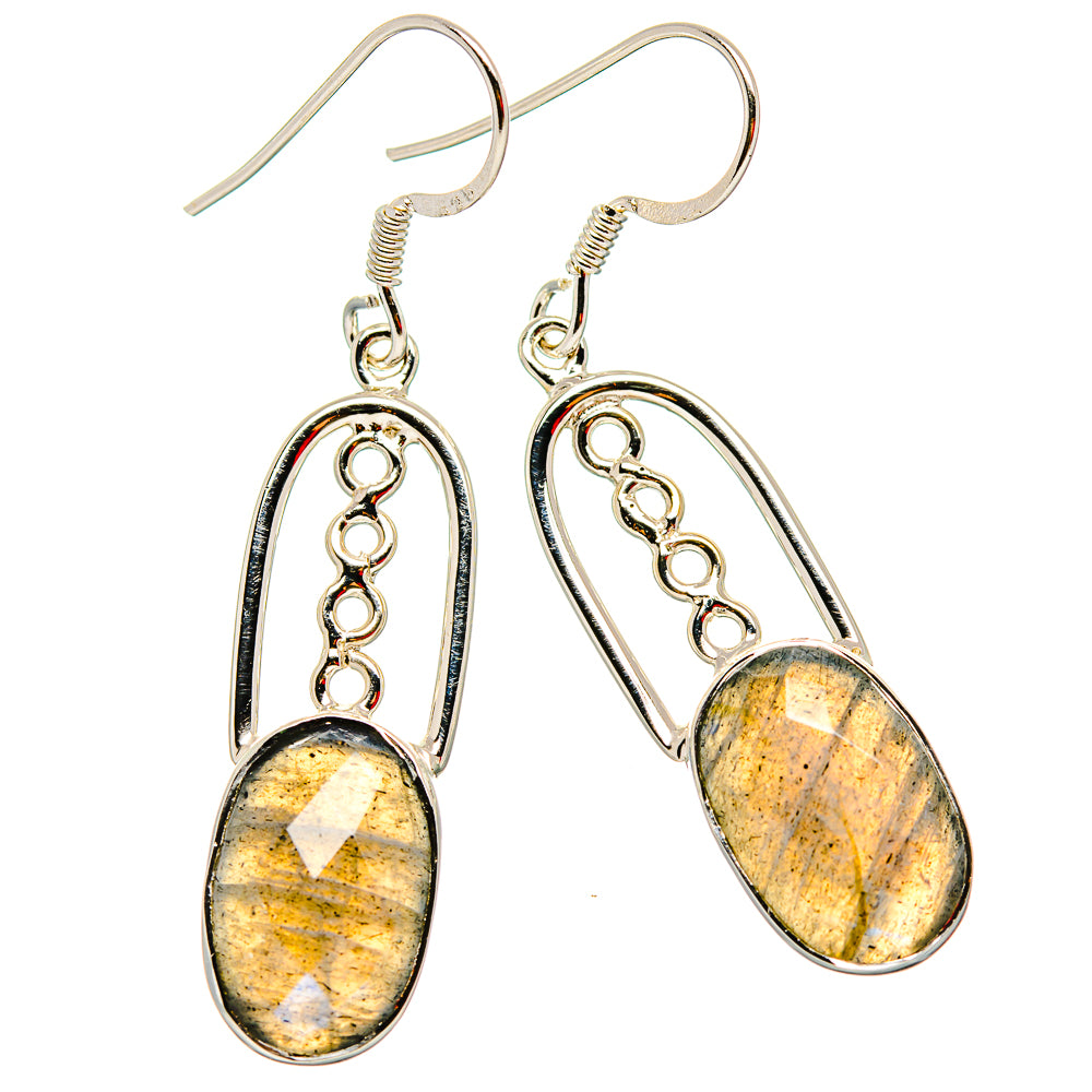 Labradorite Earrings handcrafted by Ana Silver Co - EARR430685 - Photo 2
