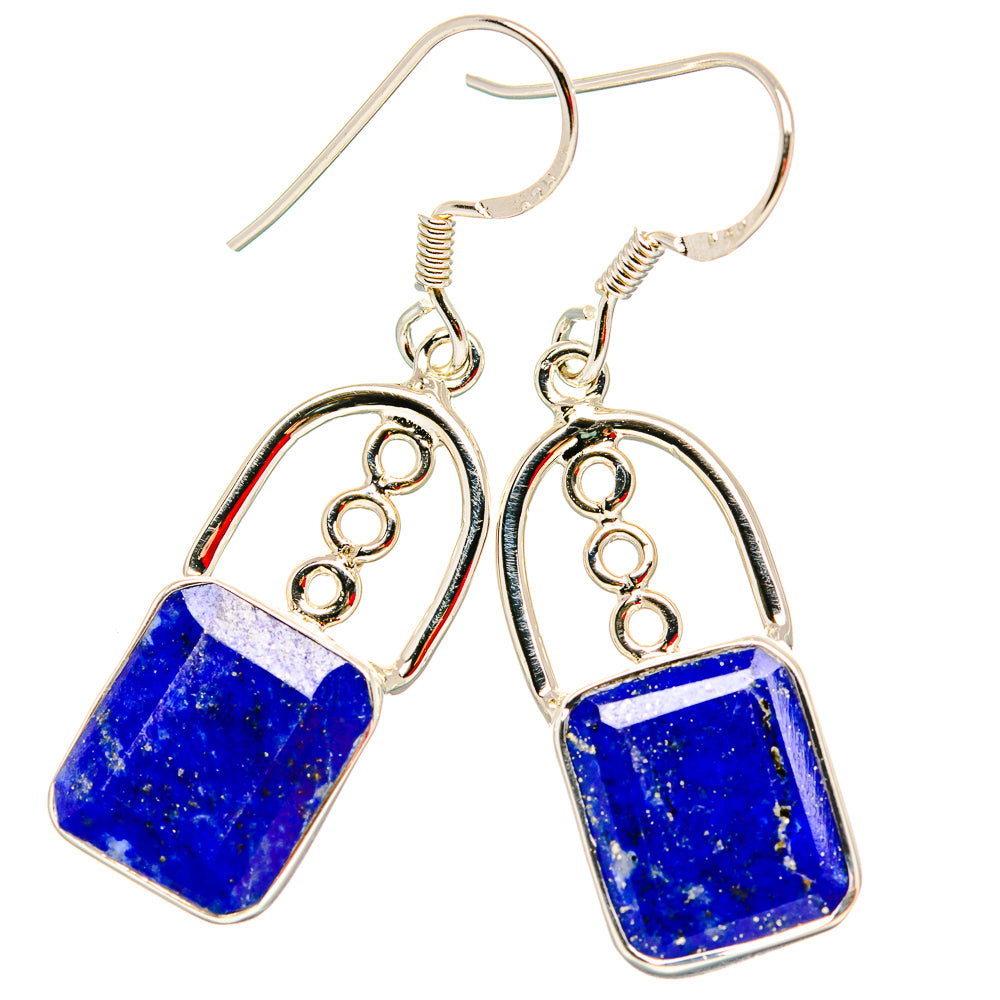 Lapis Lazuli Earrings handcrafted by Ana Silver Co - EARR430690 - Photo 2