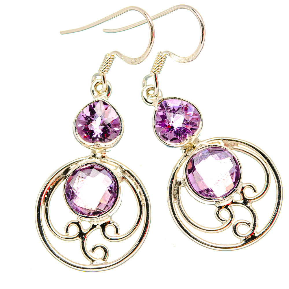 Amethyst Earrings handcrafted by Ana Silver Co - EARR430692 - Photo 2