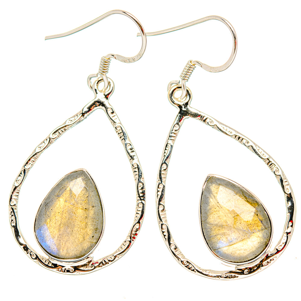 Labradorite Earrings handcrafted by Ana Silver Co - EARR430700 - Photo 2