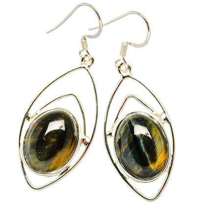 Pietersite Earrings handcrafted by Ana Silver Co - EARR430702 - Photo 2