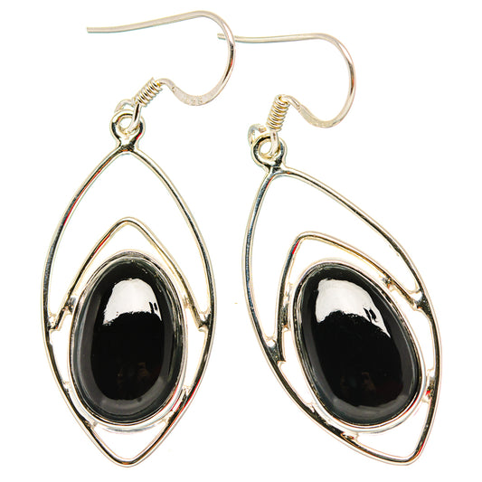 Black Onyx Earrings handcrafted by Ana Silver Co - EARR430704 - Photo 2