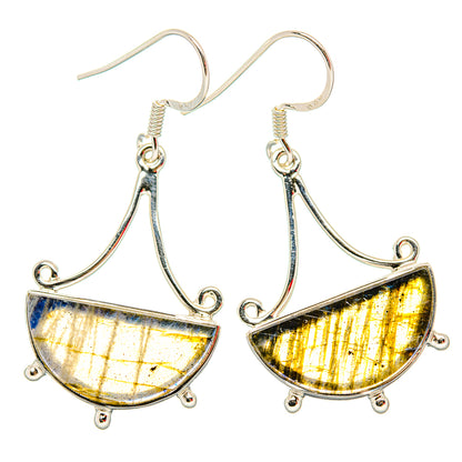 Labradorite Earrings handcrafted by Ana Silver Co - EARR430711 - Photo 2