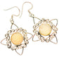 White Druzy Earrings handcrafted by Ana Silver Co - EARR430714 - Photo 2