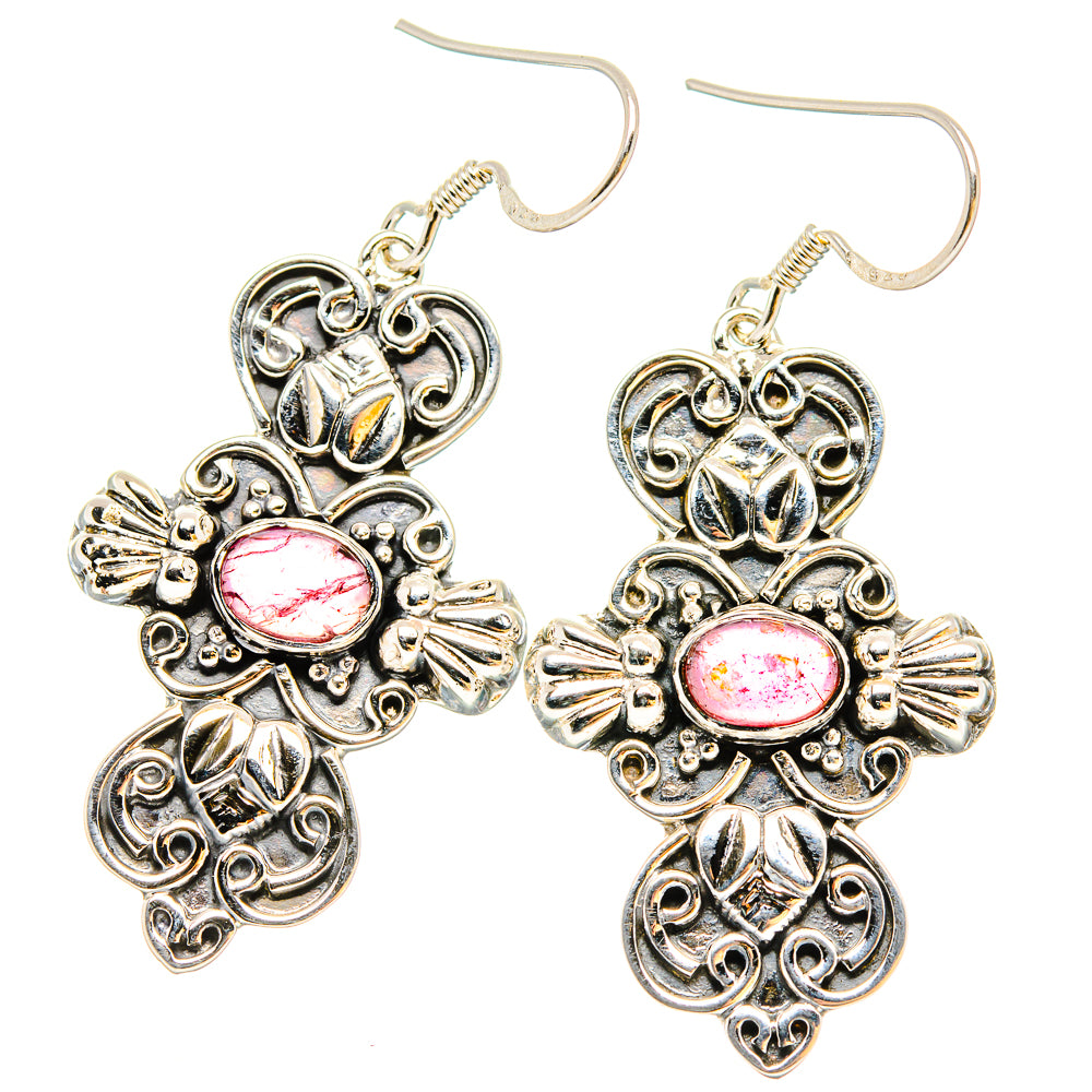 Pink Tourmaline Earrings handcrafted by Ana Silver Co - EARR430727 - Photo 2